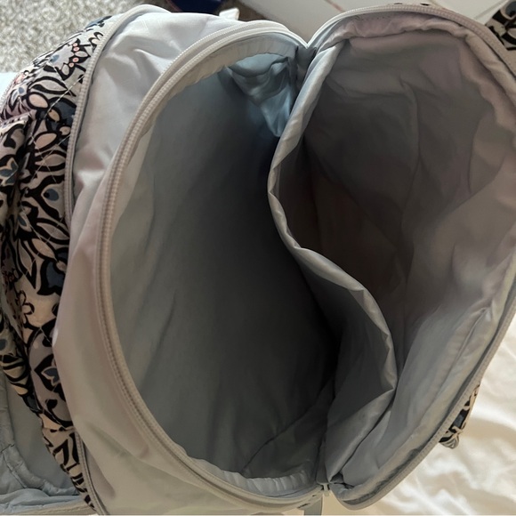 Vera Bradley Gray and Pink Floral Backpack - Picture 3 of 4
